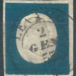 70850  - ANTICHI STATI: Sardegna - Sassone 8  con annullo LEVANTO  7 punti
