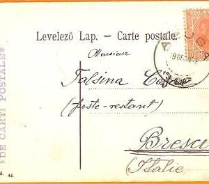 99441 -  ROMANIA  - Postal History -  POSTCARD from AZUGA  to ITALY  1908