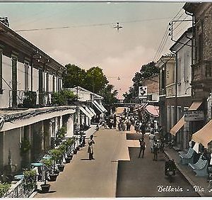 CARTOLINA d'Epoca - RIMINI provincia : Bellaria 1954