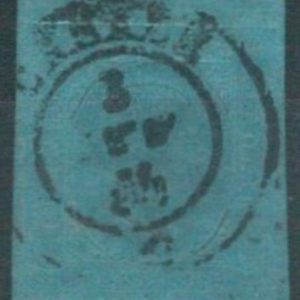 70851 - ANTICHI STATI: Sardegna - Sassone 5 BORDO DI FOGLIO con annullo CASALE