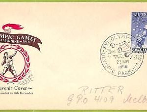 ZA1372 - Australia - POSTAL HISTORY - Souvenir Cover - Olympic Game - 1956