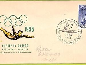 ZA1378 - Australia - POSTAL HISTORY - FDC Cover - Olympic Game - 1956