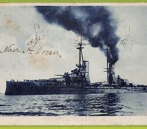 af6929 - ITALY - VINTAGE POSTCARD Ansichtskarten - 1923 -  Ships  "A.Doria" NAVI