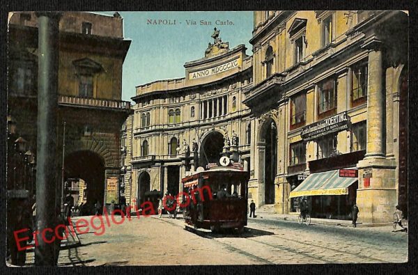 ag9635 - CARTOLINE D'EPOCA - Napoli Città - Via San Carlo