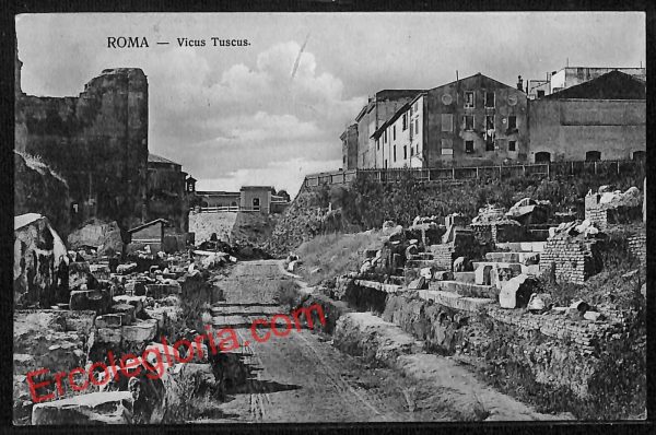 ai0942 - CARTOLINA D'EPOCA - Roma Città - Vicus Tuscus