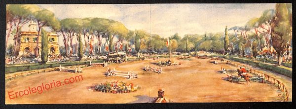 ai0947 - DOPPIA CARTOLINA D'EPOCA - Roma Città - Fontana dei Cavalli Marini - immagine 3