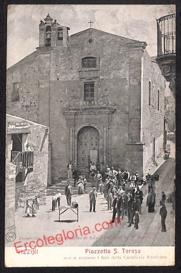 ae4889 - CARTOLINA D'EPOCA - Catania Provincia - Vizzini  1909