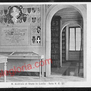 ag6224 - CARTOLINA D'EPOCA - Lucca Città - R. Archivio di Stato di Lucca