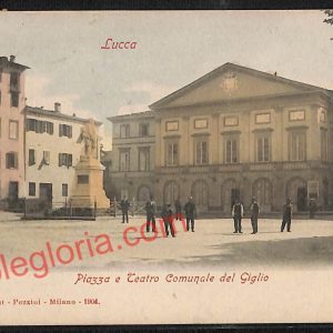 ag6229 - CARTOLINA D'EPOCA - Lucca Città - Teatro Comunale del Giglio