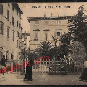 ag6230 - CARTOLINA D'EPOCA - Lucca Città - Piazza XX Settembre  1912