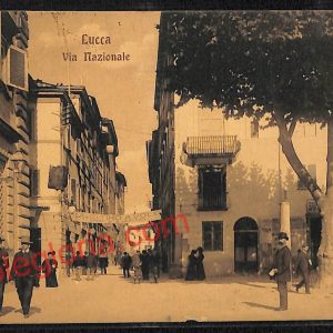 ag6231 - CARTOLINA D'EPOCA - Lucca Città - Via Nazionale  1910