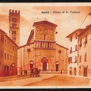 ag6236 - CARTOLINA D'EPOCA - Lucca Città - Chiesa di S. Frediano