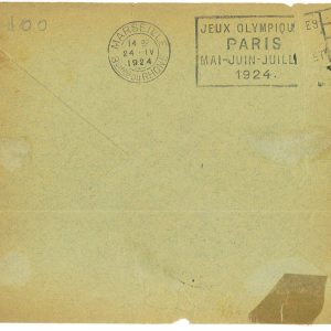 P3503 - OLYMPIC GAMES PARIS 1924 , FROM PARIS TO MARSEILLE, 24.4.1924,