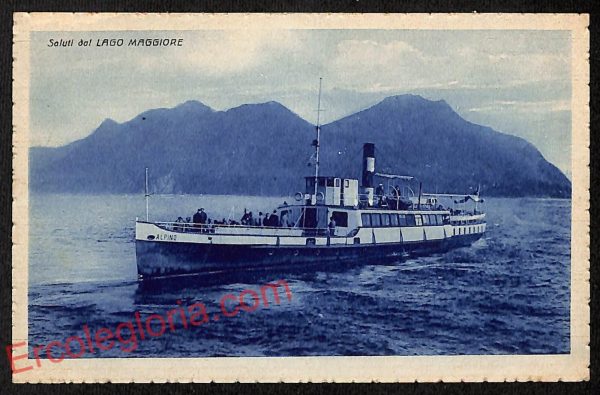 ag5703 - CARTOLINA D'EPOCA - Lago Maggiore - Panorama
