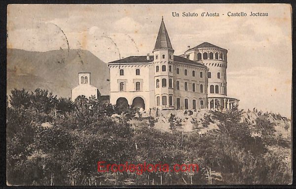 ad9865 - CARTOLINA  D'EPOCA - Aosta Città - Castello Jocteau  1909