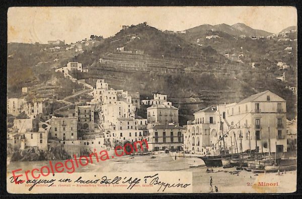ai4574 - CARTOLINA D'EPOCA - Salerno Provincia - Minori