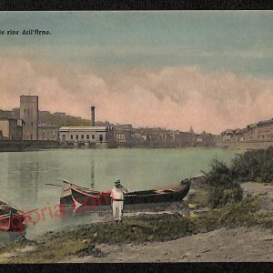 ae6633 - CARTOLINA D'EPOCA - Firenze Città - Sulle rive dell' Arno