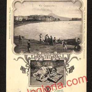 ah3709 - CARTOLINA D'EPOCA - Napoli Città - Via Caracciolo