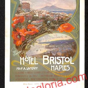 ah3710 - CARTOLINA D'EPOCA - Napoli Città - Hotel Bristol