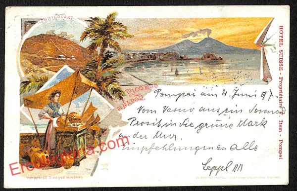 ah3711 - CARTOLINA D'EPOCA - Napoli Città - Panorama