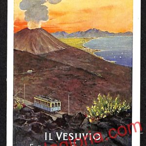 ah3712 - CARTOLINA D'EPOCA - Napoli -Il Vesuvio con la Ferrovia e la Funicolare
