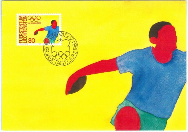 72799 - LIECHTENSTEIN - Postal History - MAXIMUM CARD - SPORT Olympics 1984