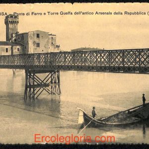 ad0135 - CARTOLINA D'EPOCA - Pisa Città - Ponte di Ferro  1923