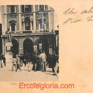 ad0136 - CARTOLINA D'EPOCA - Pisa Città - Piazza Garibaldi  1901