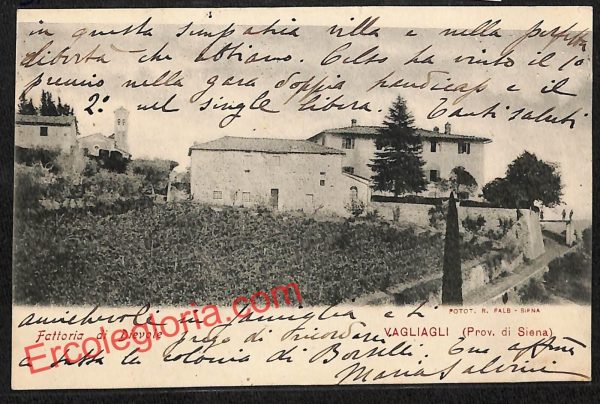 ai5710 - CARTOLINA D' EPOCA - Siena Provincia - Vagliagli