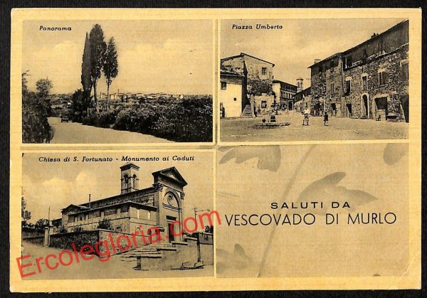 ai5711 - CARTOLINA D' EPOCA - Siena Provincia - Vescovado di Murlo
