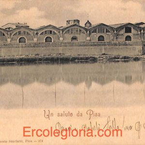 ad0142 - CARTOLINA D'EPOCA - Pisa Città - Le Stallette 1901