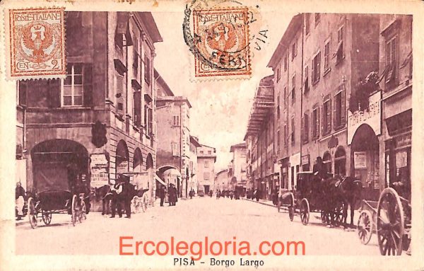 ad0154 - CARTOLINA D'EPOCA - Pisa Città - Borgo Largo