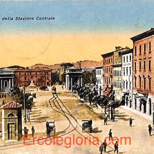 ad0155 - CARTOLINA D'EPOCA - Pisa Città - Piazza della Stazione Centrale