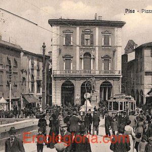ad0156 - CARTOLINA D'EPOCA - Pisa Città - Piazza Garibaldi  1915