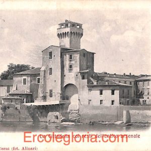 ad0159 - CARTOLINA D'EPOCA - PISA - La Cittadella coi resti dell'antico arsenale