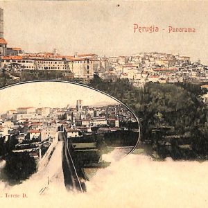 ab8810 - CARTOLINA  D'EPOCA - Perugia Città