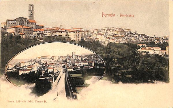 ab8810 - CARTOLINA  D'EPOCA - Perugia Città