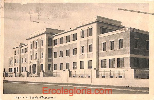 ad0168 - CARTOLINA D'EPOCA - Pisa Città - R. Scuola d' Ingegneria
