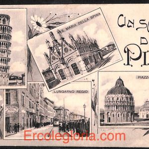 ad0175 - CARTOLINA D'EPOCA - Pisa Città -  Piazza del Duomo  1911