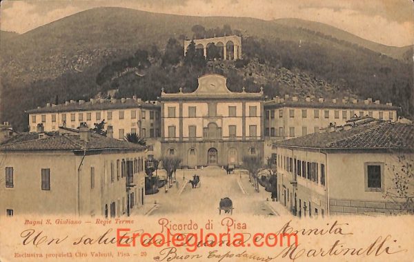 ad0176 - CARTOLINA D'EPOCA - Pisa Città -  Regie Terme  1901