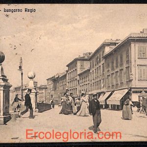 ad0177 - CARTOLINA D'EPOCA - Pisa Città -  Lungarno Regio  1916