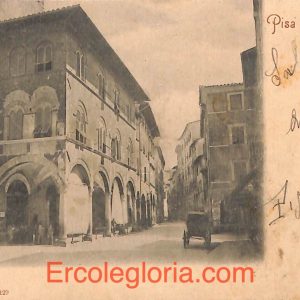 ad0180 - CARTOLINA D'EPOCA - Pisa Città -  Via Sotto Borgo  1903