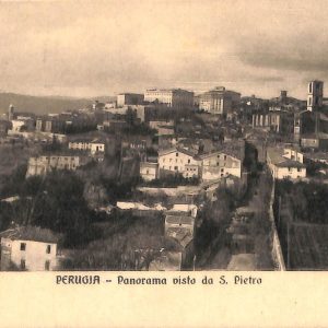 ab8827 - CARTOLINA  D'EPOCA - Perugia Città - Panorama visto da S. Pietro