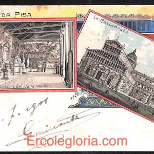 ad0190 - CARTOLINA D'EPOCA - Pisa Città - La Cattedrale  1901