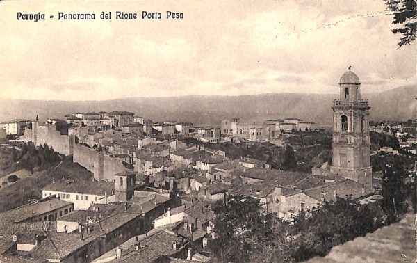 ab8838 - CARTOLINA  D'EPOCA - Perugia Città - Panorama del Rione Porta Pesa