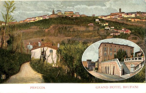ab8840 - CARTOLINA  D'EPOCA - Perugia Città - Grand Hotel Brufani