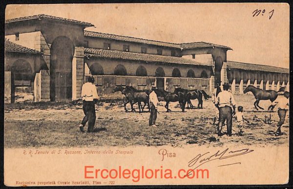 ad0192 - CARTOLINA D'EPOCA - Pisa Città - Interno della Sterpaia  1904