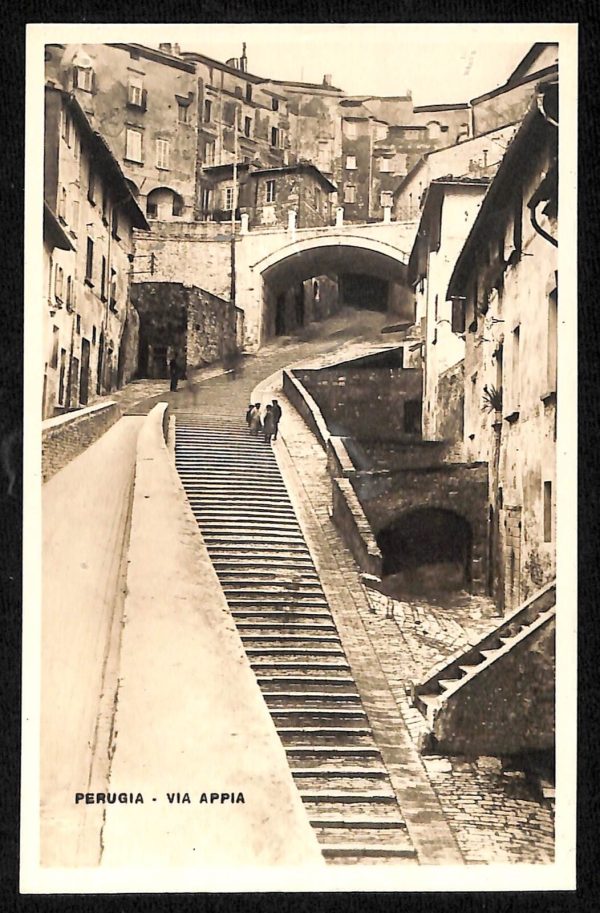 ab8843 - CARTOLINA  D'EPOCA - Perugia Città - Via Appia