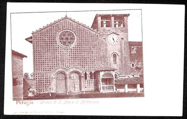 ab8847 - CARTOLINA  D'EPOCA - Perugia Città - Chiesa di S. Maria di Monteluce