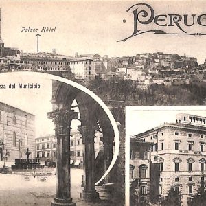 ab8853 - CARTOLINA  D'EPOCA - Perugia Città - Piazza del Munucipio